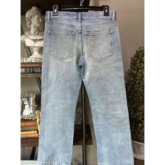 Marissa Webb Cal Low Rider Vintage Cropped Light Blue Vintage Wash Womens Size 2 - Picture 8 of 11